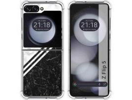 Capa para Samsung Galaxy Z Flip 5 5G TUMUNDOSMARTPHONE de Silicone com Desenho - Multicor
