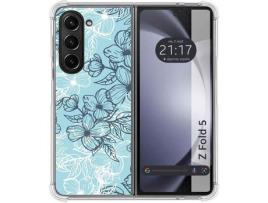 Capa para Samsung Galaxy Z Fold 5 5G TUMUNDOSMARTPHONE de Silicone com Desenho - Multicor
