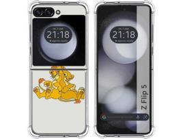 Capa para Samsung Galaxy Z Flip 5 5G TUMUNDOSMARTPHONE de Silicone com Desenho - Multicor