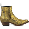 Botins Exotic Marie 2496 Píton Cuero  Amarelo Disponível em tamanho para senhora. 36,37,38,39,40,41.Mulher > Sapatos > Botins