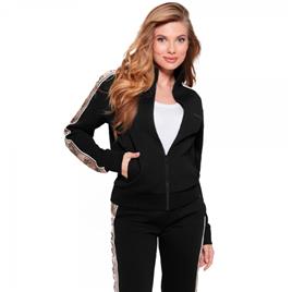 Guess SUDADERA CON BANDA CON LOGO LATERAL , Negro, Talla - Ref.