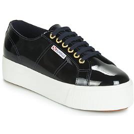 Superga  Sapatilhas 2790 LEAPATENT  Azul Disponível em tamanho para senhora. 39,40.Mulher > Sapatos > Tenis 