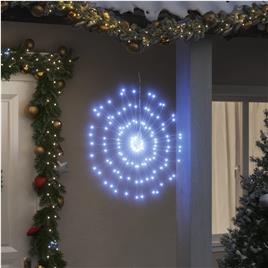vidaXL Iluminações estrelares Natal 140 LEDs 4 pcs 17 cm branco frio