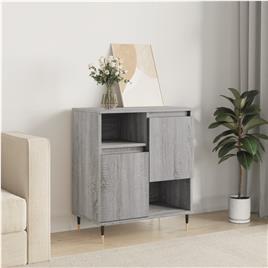 vidaXL Aparador 60x35x70 cm derivados de madeira cinzento sonoma