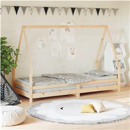 vidaXL Estrutura de cama infantil 80x200 cm madeira de pinho maciça