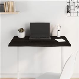 vidaXL Tampo de mesa 80x60x2 cm carvalho tratado cinza-escuro