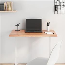 vidaXL Tampo de mesa 80x50x2 cm carvalho tratado castanho-claro