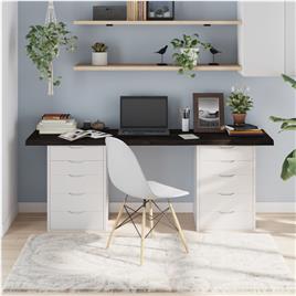 vidaXL Tampo de mesa 180x40x4 cm carvalho tratado cinza-escuro