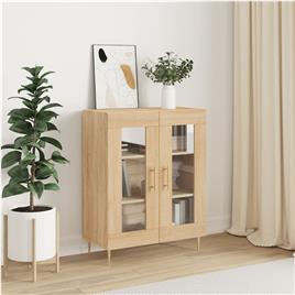 vidaXL Aparador 69,5x34x90 cm derivados de madeira carvalho sonoma