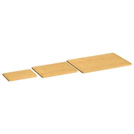 vidaXL 3 pcs conjunto de tábuas de cortar em bambu