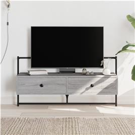 vidaXL Móvel TV de parede 100,5x30x51cm deriv. madeira cinzento sonoma