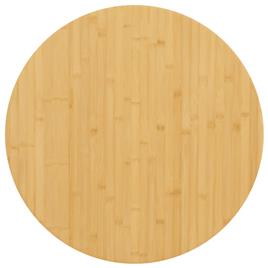 vidaXL Tampo de mesa Ø60x4 cm bambu