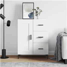 vidaXL Aparador 69,5x34x90 cm madeira processada branco