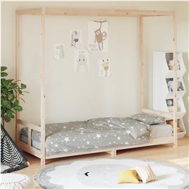 vidaXL Estrutura de cama infantil 80x200 cm madeira de pinho maciça