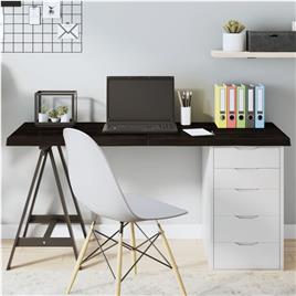 vidaXL Tampo de mesa 140x40x4 cm carvalho tratado cinza-escuro