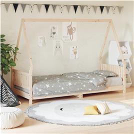 vidaXL Estrutura de cama infantil 80x200 cm madeira de pinho maciça