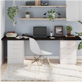 vidaXL Tampo de mesa 220x40x4 cm carvalho tratado cinza-escuro