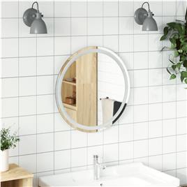 vidaXL Espelho de casa de banho com luzes LED redondo 60 cm