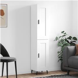 vidaXL Armário alto 34,5x34x180 cm madeira processada branco