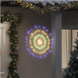 vidaXL Iluminações estrelares p/ Natal 140 LEDs 4 pcs 17 cm multicor