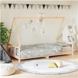 vidaXL Estrutura de cama infantil 90x190 cm madeira de pinho maciça