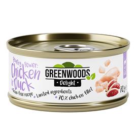 Greenwoods Delight Filete de frango com pato - 24 x 70 g