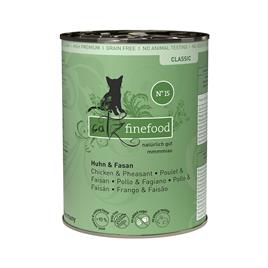 catz finefood comida húmida para gatos  6 x 400 g - Frango e faisão