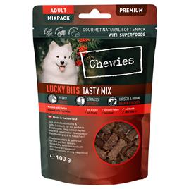 Chewies Lucky Bits Adult snacks para cães - Pack económico: Tasty Mix 3 x 100 g