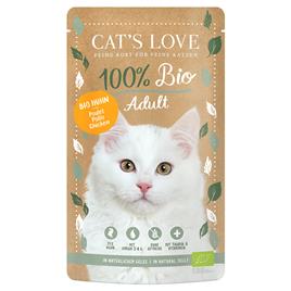 Cat's Love Bio 6 x 100 g comida húmida biológica para gatos - Frango