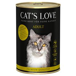 Cat's Love 6 x 400 g comida húmida para gatos - Vitela e peru