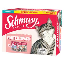 Schmusy Ragout em molho saquetas para gatos - 24 x 100 g