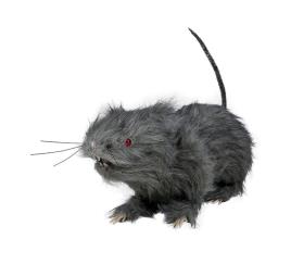 Furry Rato olhos vermelhos com Luz 30 cm