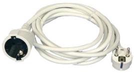 Extensão Branca 2P + Terra (3x 1,5 mm) - 3 mts