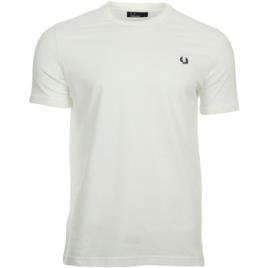 Fred Perry  T-Shirt mangas curtas Ringer T-Shirt  Branco Disponível em tamanho para homem. EU XXL,EU S,EU L,EU XL,EU XS.Homem > Roupas > Camiseta 