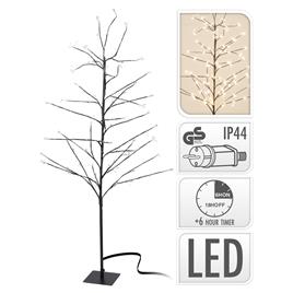 Árvore Estilo Branca com Led 150cm