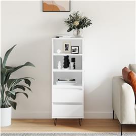  - vidaXL Aparador 40x36x110 cm derivados de madeira branco