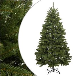 vidaXL Árvore de Natal artificial articulada com suporte 180 cm verde