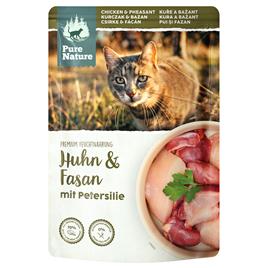 Pure Nature Feline 12 x 85 g saquetas para gatos - Frango e faisão