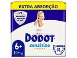 Fraldas Dodot Sensitive Extra T6 14+kg 41 Unidades