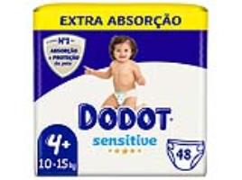 Fraldas Dodot Sensitive Extra T4 10-15 Kg 48 Unidades