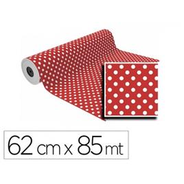 Papel Bobine Basika IN1501-AI 62cmx85mts Vermelho Bolinhas