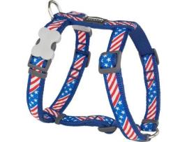 Arnês para Cães Red Dingo US Flag 25-39 cm Vermelho Azul