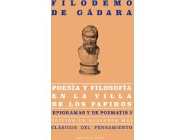 Livro Poesía Y Filosofía En La Villa De Los Papiros