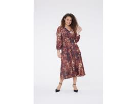 Vestido CHAPTER LONDON Bella Animal Print Dress Mulher (Tamanho: 12)