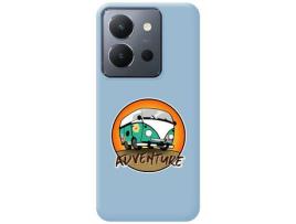 Capa para Vivo Y36 4G / 5G TUMUNDOSMARTPHONE de Silicone com Desenho-Azul