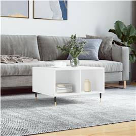 vidaXL Mesa de centro 60x50x36,5 cm derivados de madeira branco