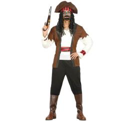 Fato de pirata das Caraíbas bonito para homem