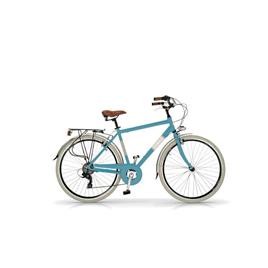 Bicicleta cidade 605 AM, quadro alumínio, 6 velocidades, blu