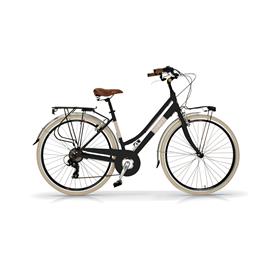 Bicicleta cidade 605AL mulher, quadro alumínio, cor preto