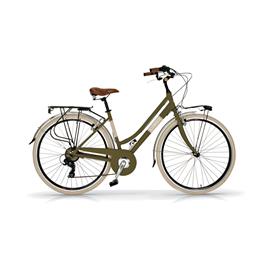 Bicicleta cidade 605AL mulher, quadro alumínio, cor verde